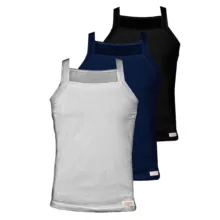 زیرپوش خشتی مردانه پنبینه مدل نخ پنبه خالص صادراتی مجموعه 3 عددی