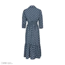 پیراهن یقه انگلیسی زنانه مدل 004 رنگ سرمهای