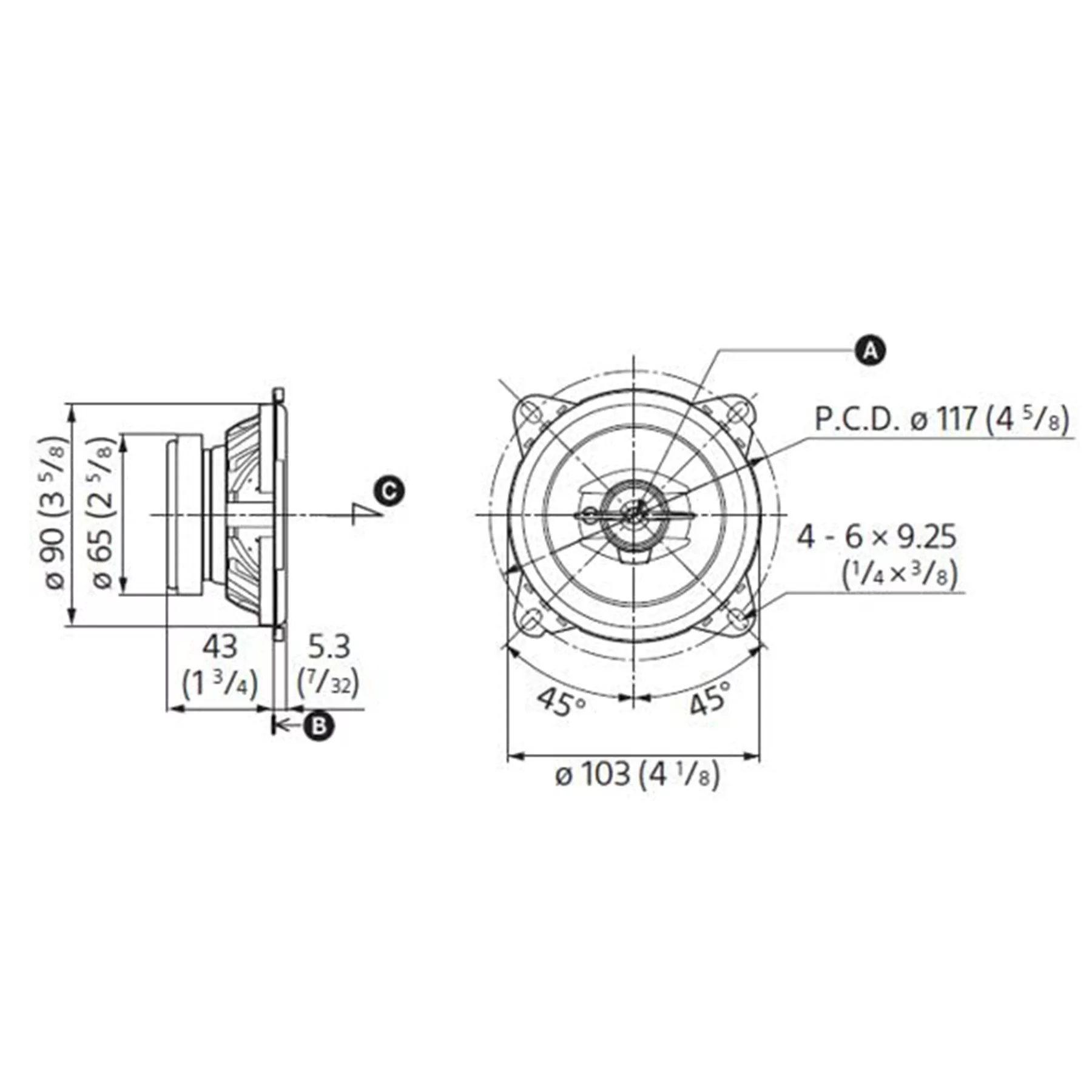 اسپیکر خودرو سونی مدل XS-GTF1039 مجموعه 2 عددی