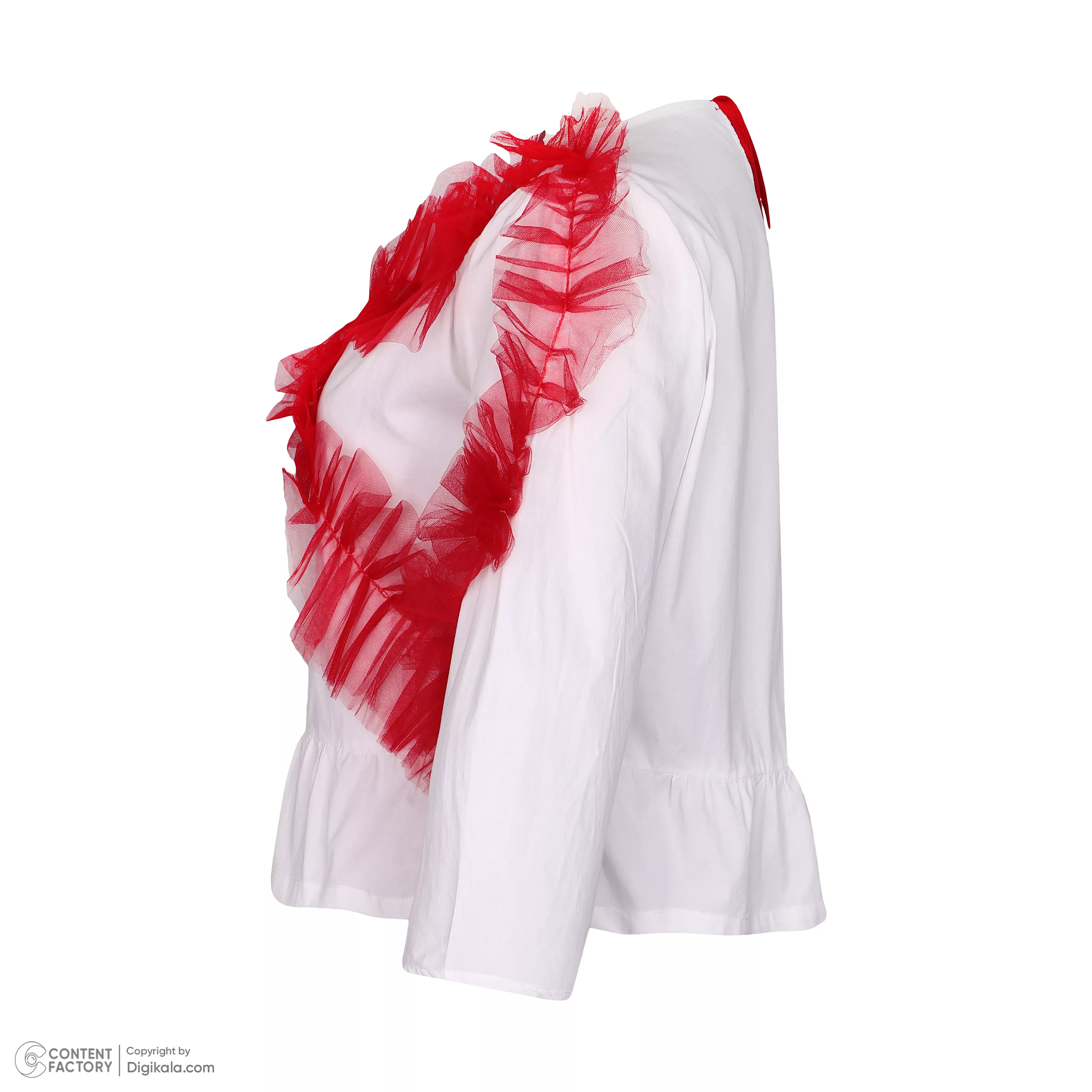 بلوز آستین بلند یقه گرد زنانه ستر مدل سورا 030 رنگ سفید