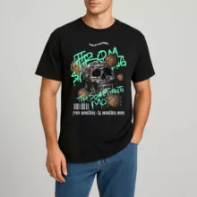 تی شرت آستین کوتاه مردانه مدل گنگ اسکلت