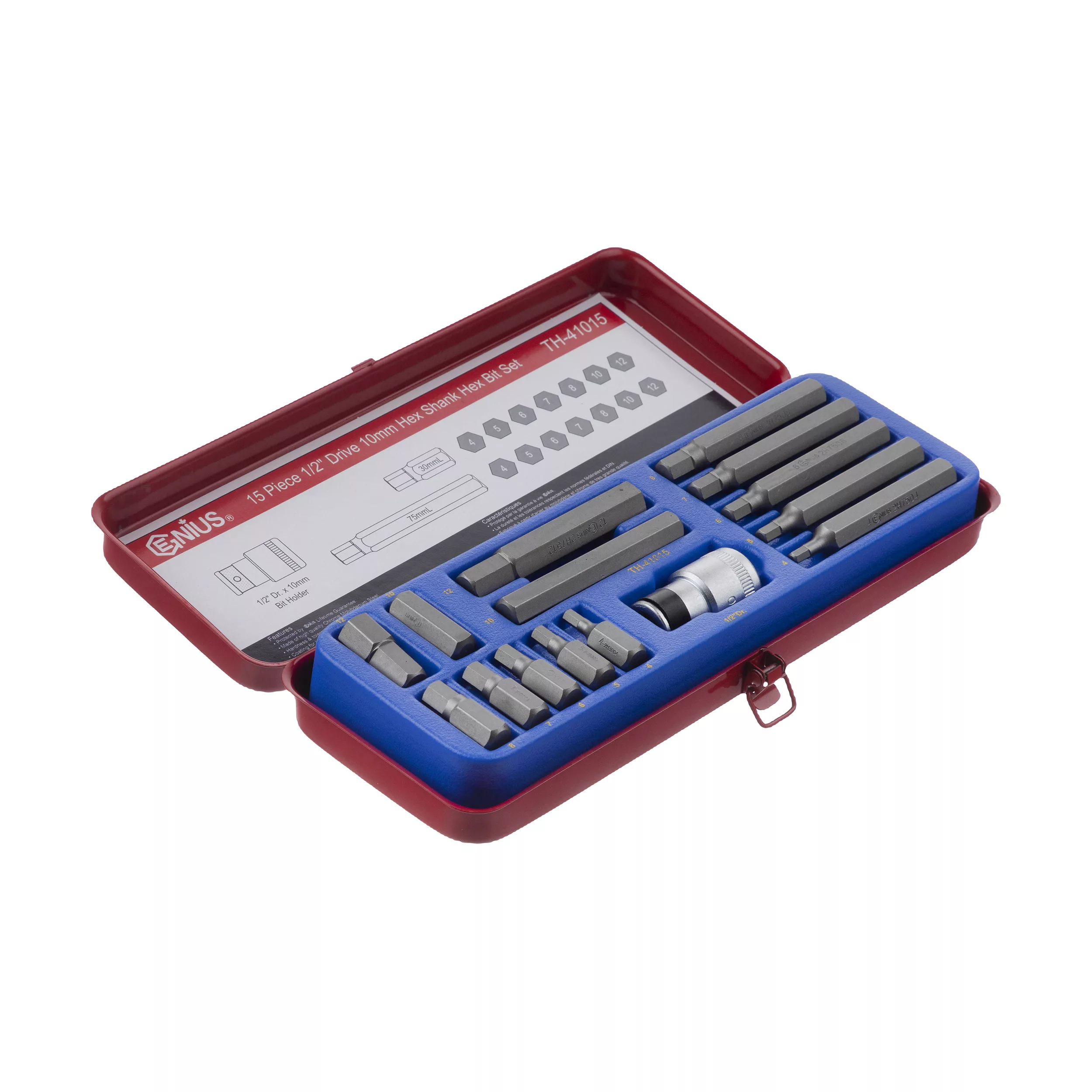 مجموعه 15 عددی آچار آلن جنیوس تولز مدل TH-41015