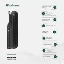 مسواک برقی گرین لاین مدل GNSMARTBR60BKBK