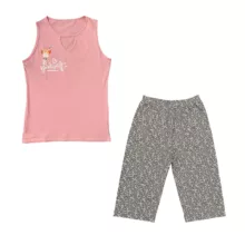 ست تاپ و شلوارک زنانه مدل 3559