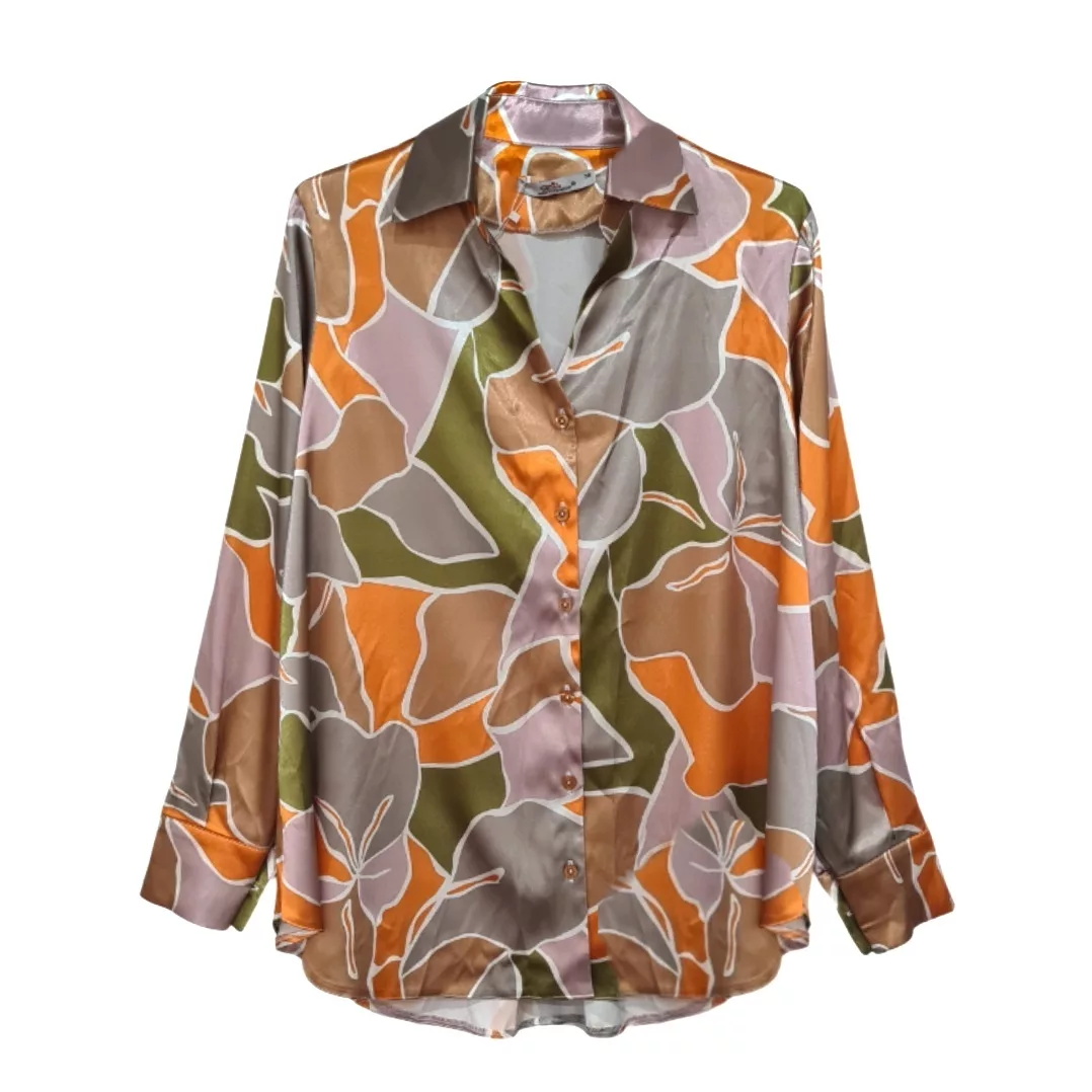 شومیز آستین بلند زنانه مدل  ساتن