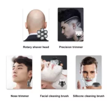 ست اصلاح موی سر و صورت شارژی وی جی ار مدل V-327