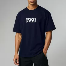 تی شرت اورسایز مردانه نوزده نودیک مدل TS1983 NB