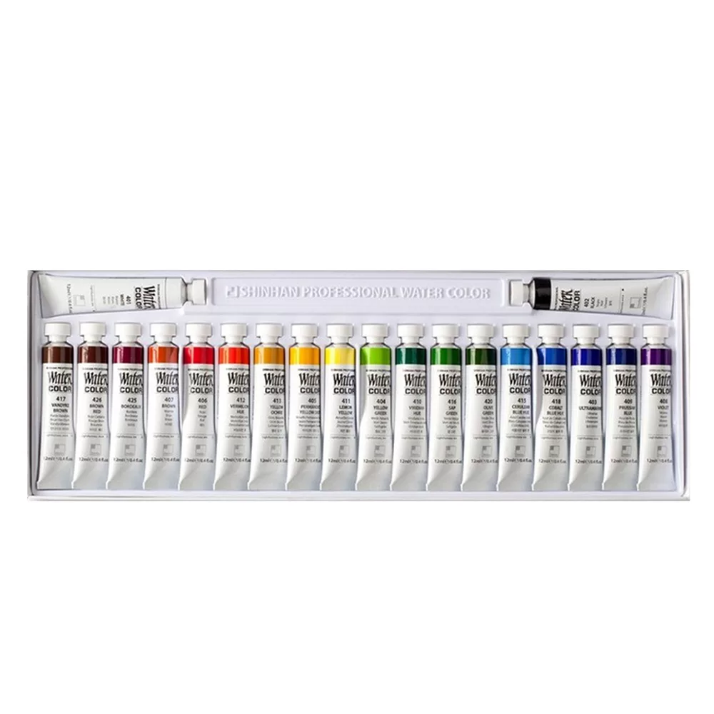 آبرنگ 20 رنگ شین هان کد swc-20