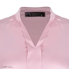 بلوز آستین بلند یقه هفت زنانه لوینت مدل روبی رنگ صورتی