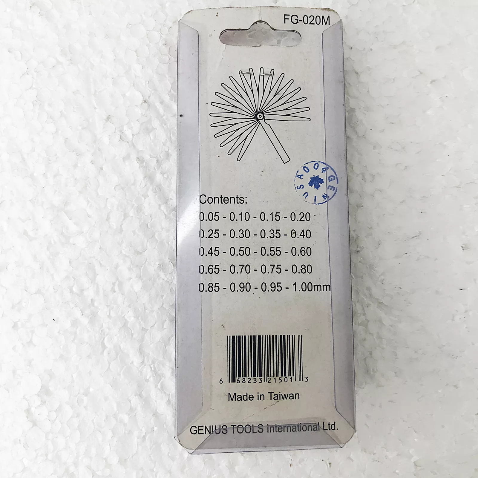 مجموعه 20 عددی آچار فیلر جنیوس تولز کد FG0200M