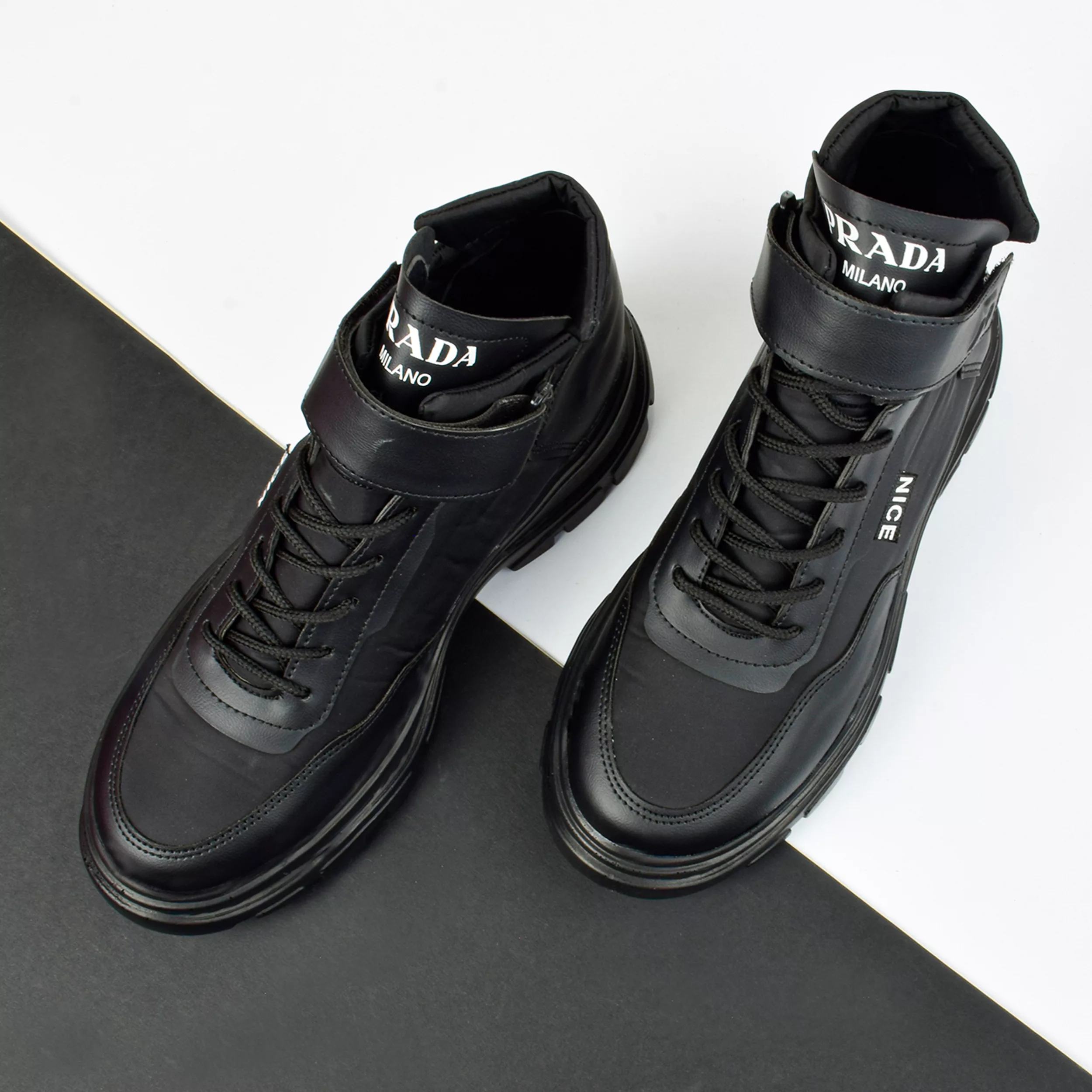 نیم بوت زنانه مدل شمعی چسبی BK.4074