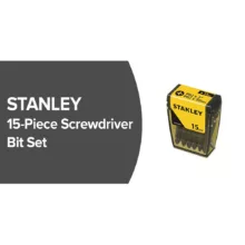 سری پیچ گوشتی تکسر چهار سو استنلی مدل STHT72678-8L بسته 15 عددی