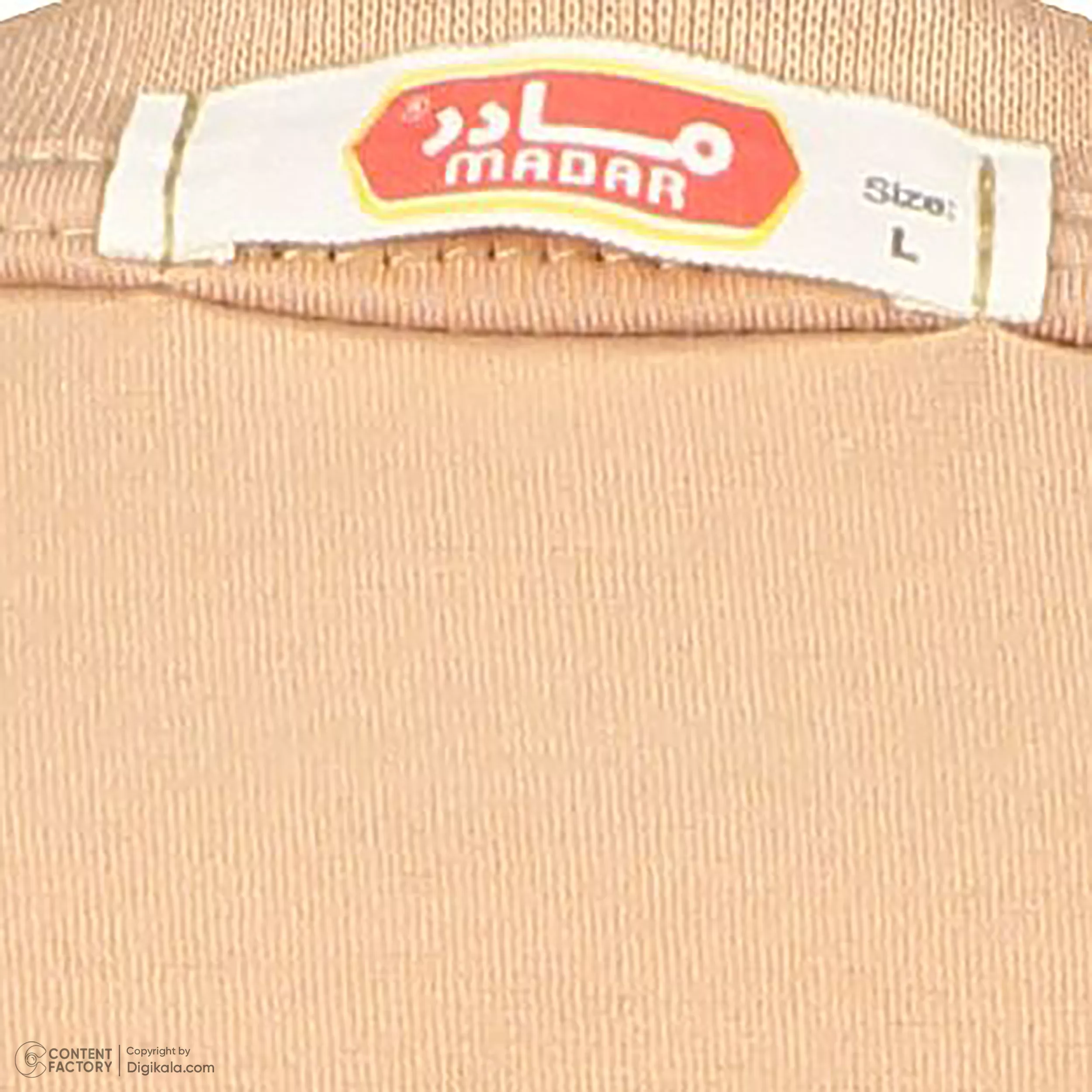 تی شرت آستین کوتاه زنانه مادر مدل Risa رنگ نسکافهای