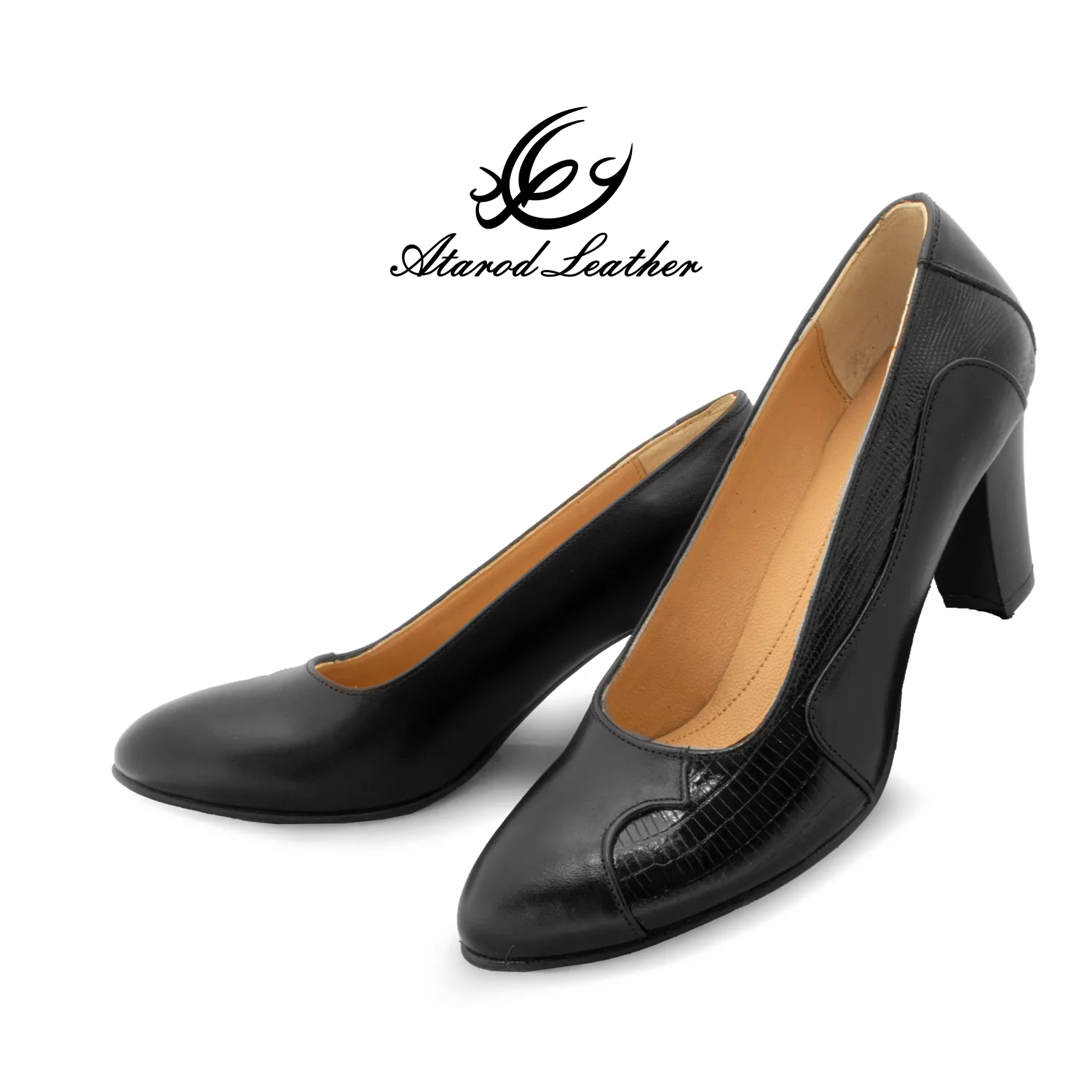 کفش زنانه چرم عطارد مدل چرم طبیعی کد SH290