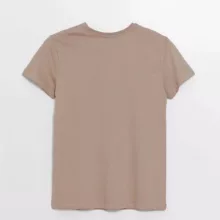 تی شرت آستین کوتاه زنانه ال سی وایکیکی مدل فیت اسلیم سوپرپنبه