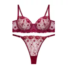 ست شورت و سوتین زنانه ژینا مدل توری کد 100611