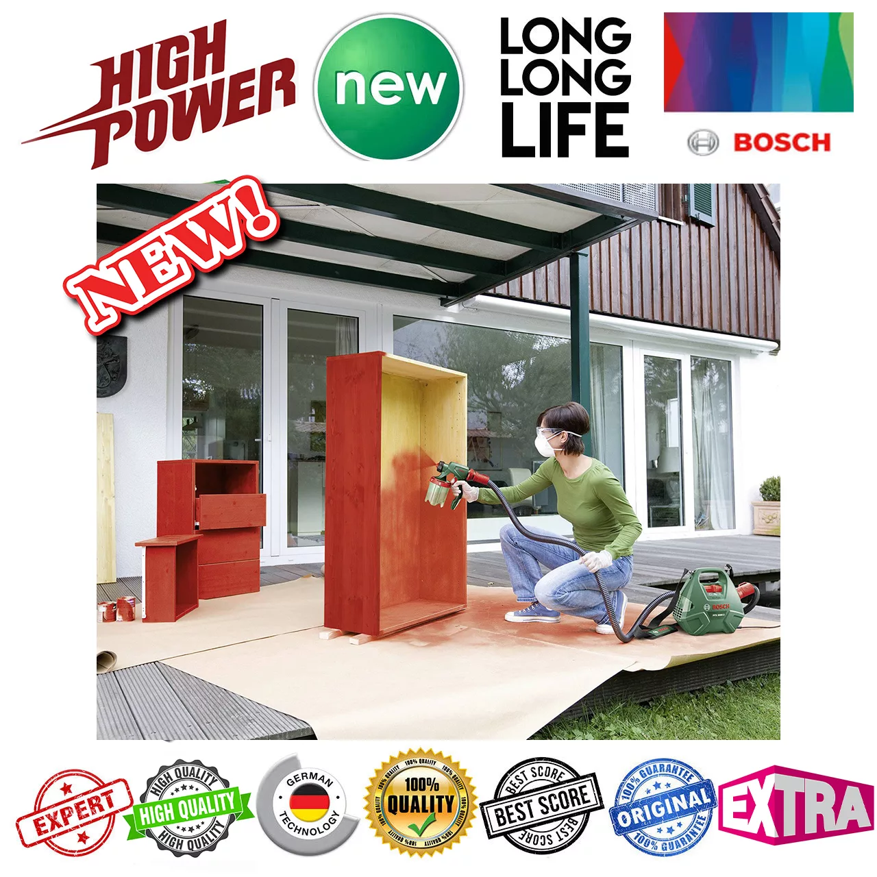 پیستوله رنگ پاش برقی بوش مدل PFS 3000-2 Universal