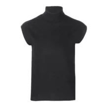 تاپ بافت زنانه جوتی جینز مدل یقه ایستاده کد 200245 رنگ مشکی