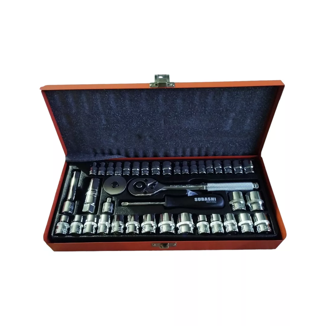 آچار بکس جغجغه ای سوباشی مدل 10-47-SUB 40 مجموعه 40 عددی