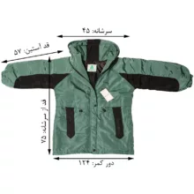 کاپشن زنانه بالنسیاگا، از جنس الیاف مصنوعی با طرح ساده و تنخوری معمولی، مدل مموری ترکیبی کد 34