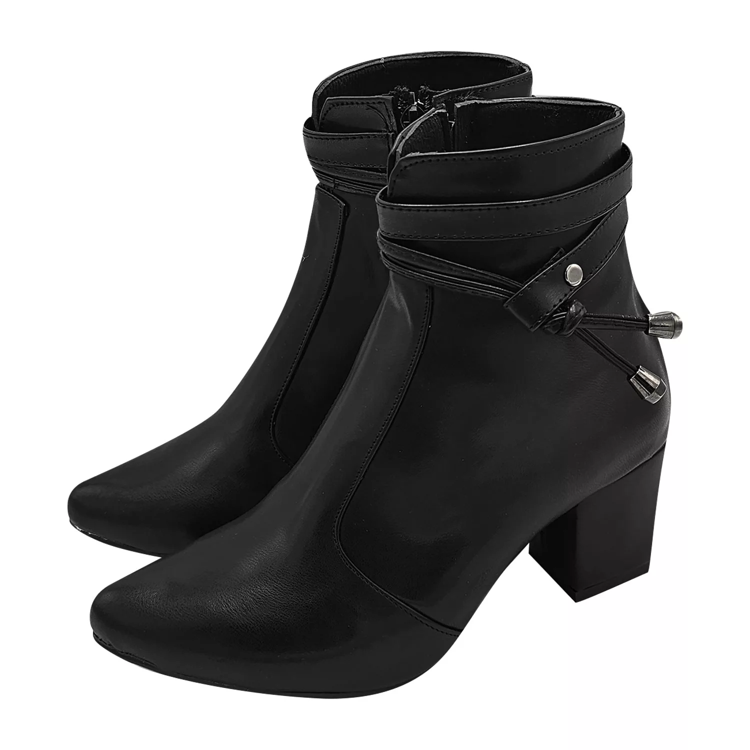 نیم بوت زنانه سیی مدل ژاکلین کد 2203