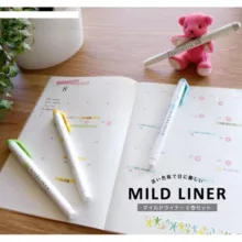 ماژیک علامت گذار دو سر زبرا مدل MILDLINER طرح Cool and Refined Colors بسته 5 عددی