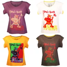 تی شرت آستین کوتاه زنانه مدل NM008 مجموعه 4 عددی