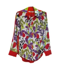 شومیز آستین بلند زنانه مدل کرپ حریر کد ۱