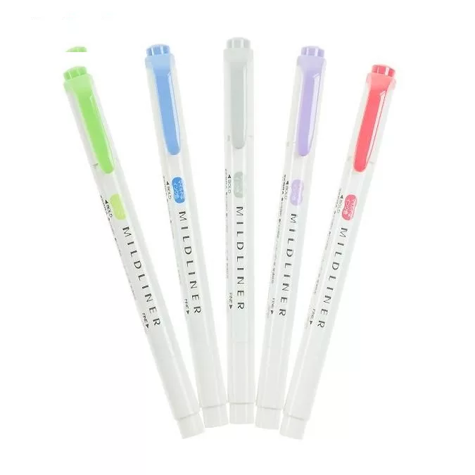 ماژیک علامت گذار دو سر زبرا مدل MILDLINER طرح Cool and Refined Colors بسته 5 عددی