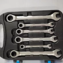 آچار یکسر تخت و یکسر رینگی  رایدر مدل جغجغه ای کد RD RW1007 مجموعه 7 عددی