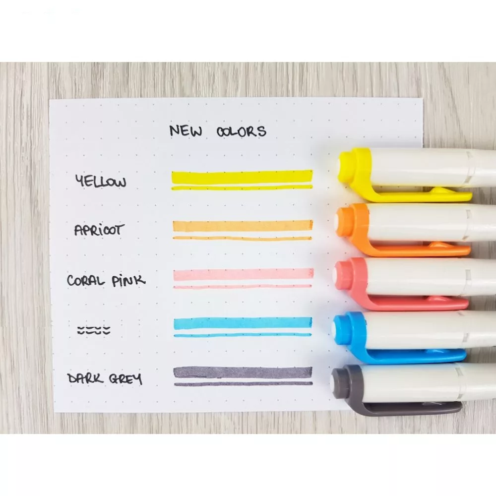 ماژیک علامت گذار 5 رنگ زبرا مدل MILDLINER طرح (Friendly Colors (New Colors (بدون قاب طلقی)