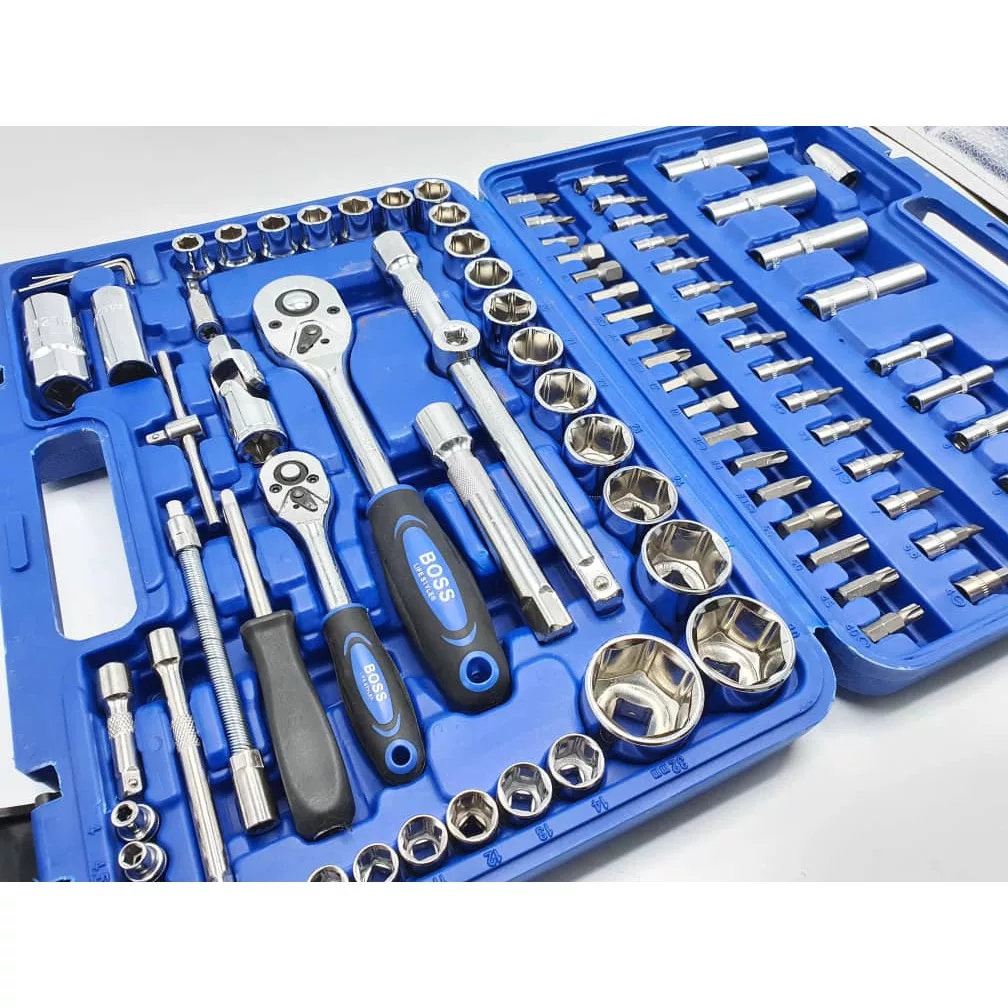 آچار بکس جغجغه ای باس مدل DR-1/4-1/2 مجموعه 94 عددی