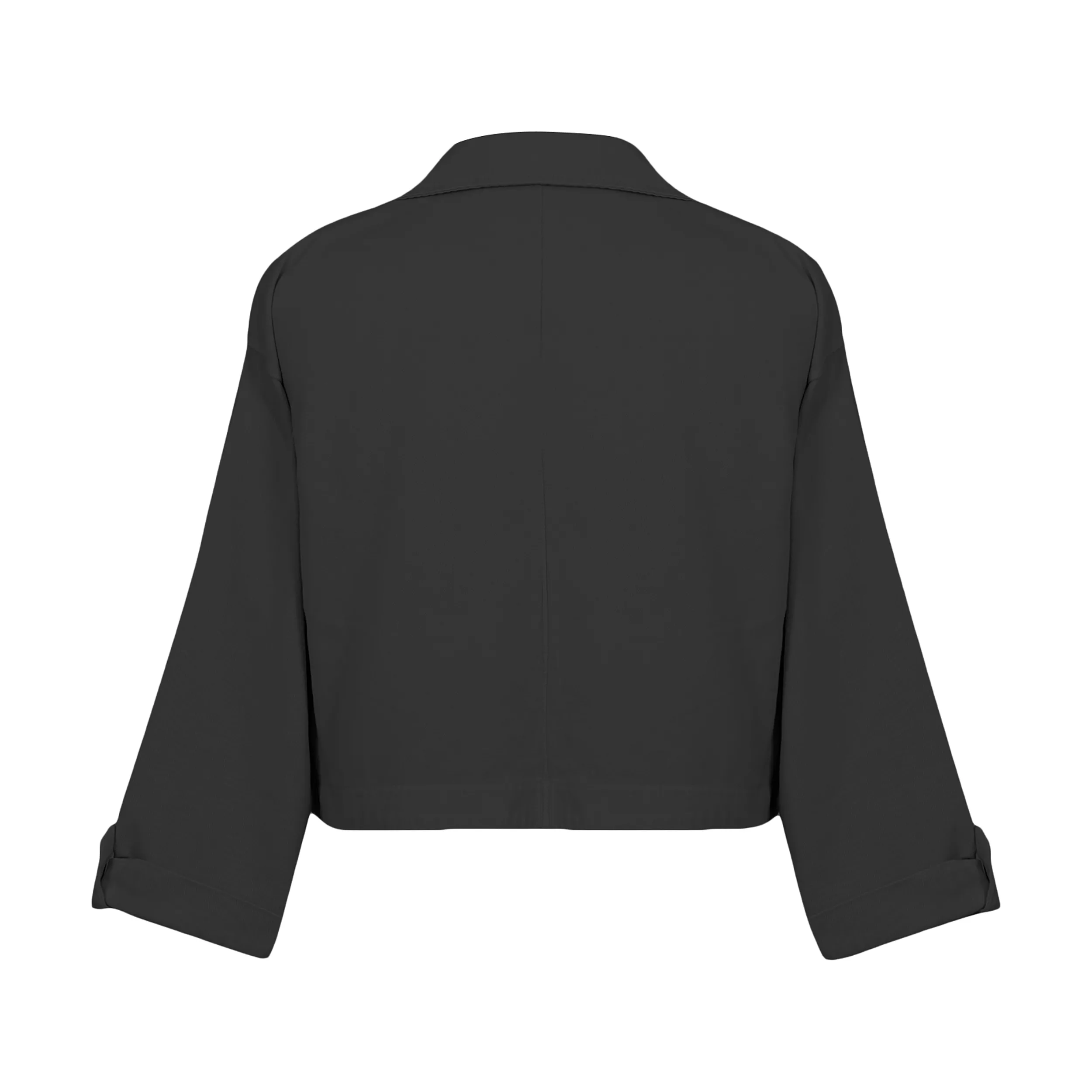 شومیز آستین بلند یقه برگردان زنانه بنیس مدل 38720202 رنگ مشکی