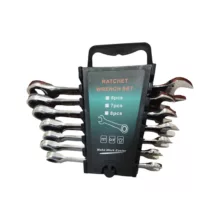 آچار یکسر تخت و یکسر رینگی جغجغه ای مدل RATCHET WRENCH مجموعه 7 عددی