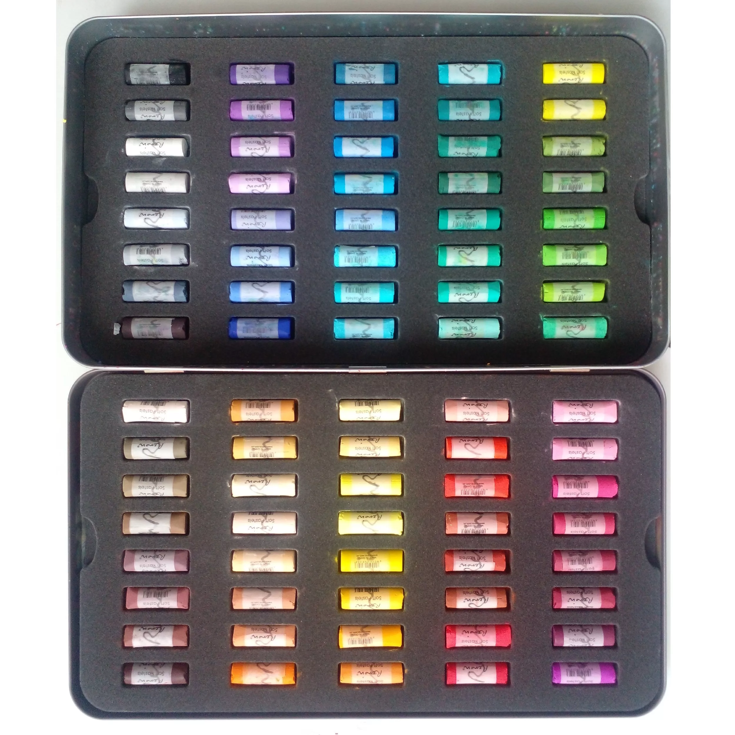 پاستل گچی 80 رنگ رینویر مدل marco fine art کد soft به همراه کاغذ یادداشت