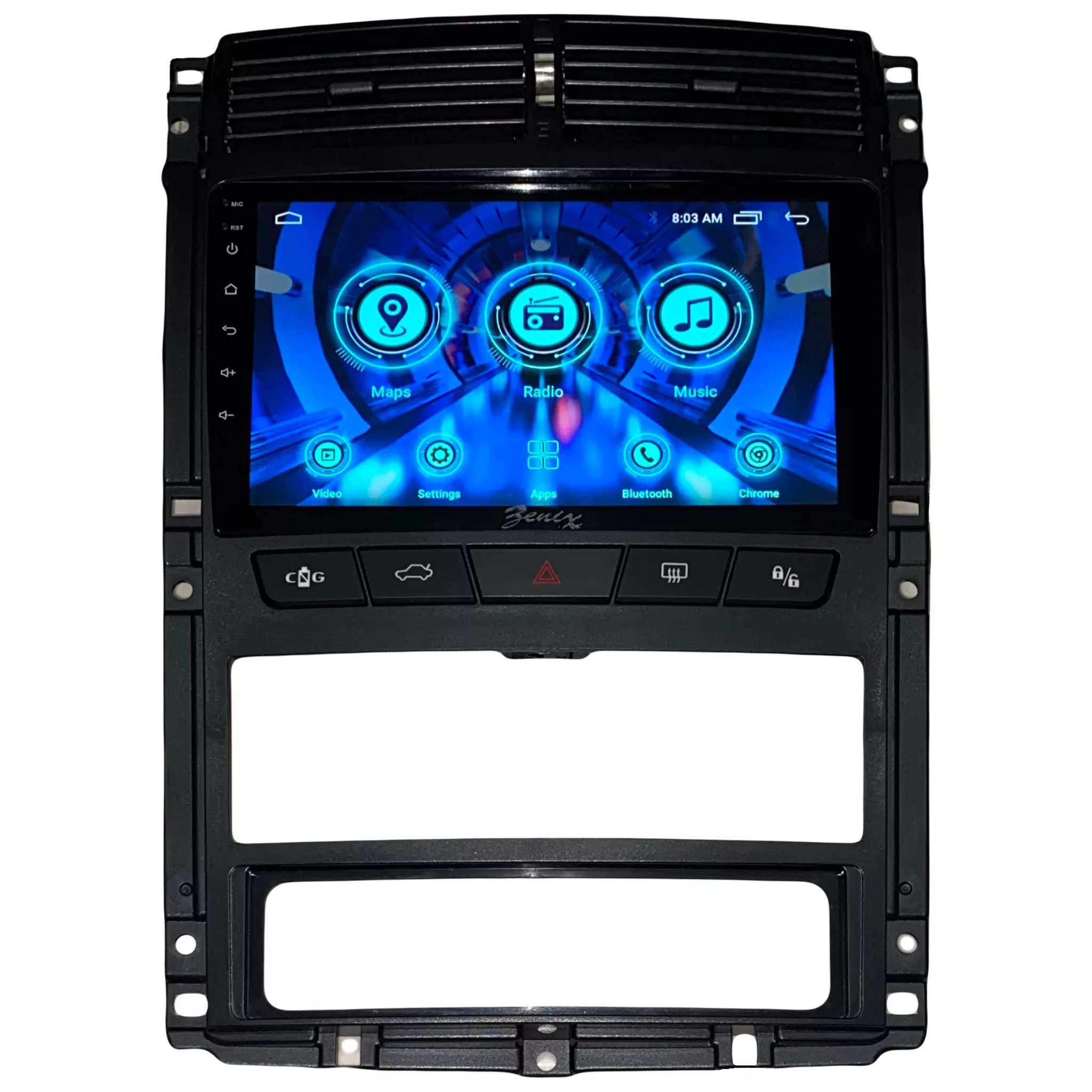 پخش کننده تصویری خودرو بنیکس کد 0168 مناسب برای پژو پارس