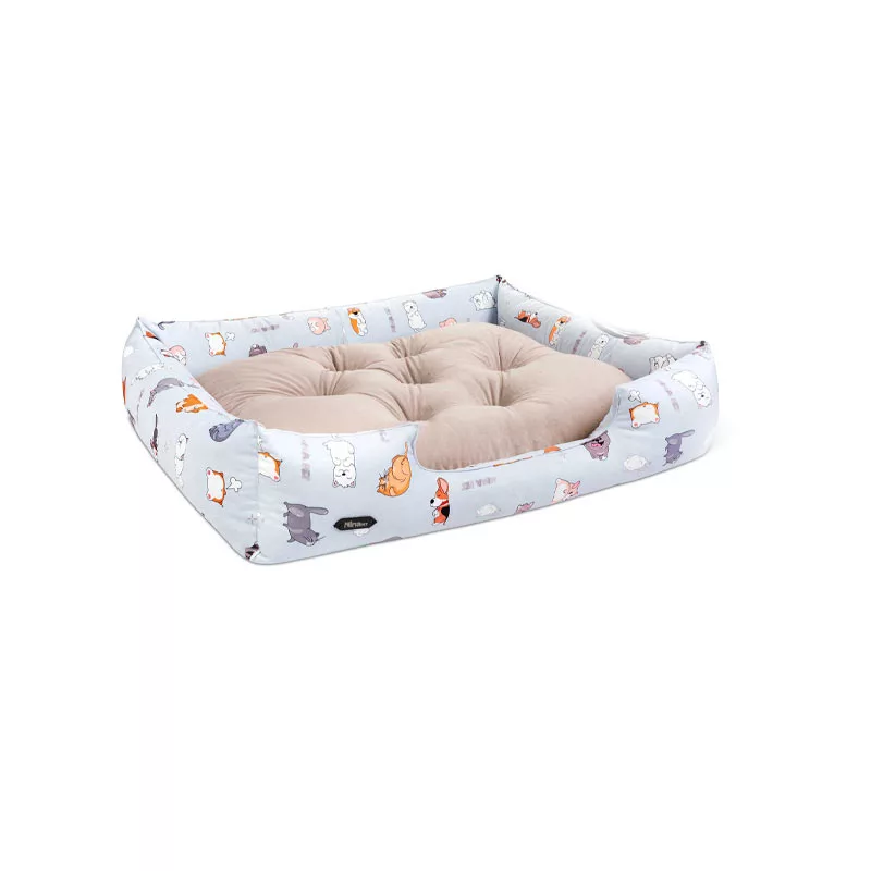 جای خواب سگ و گربه نیناپت مدل وی آی پی یو طرح حیوانات