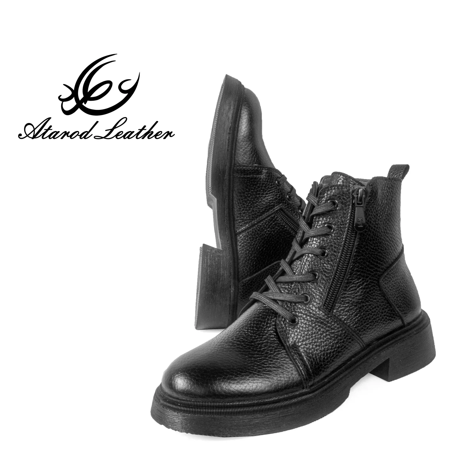 نیم بوت زنانه چرم عطارد مدل چرم طبیعی کد SH264