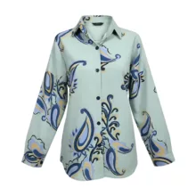 شومیز آستین بلند یقه برگردان زنانه مدل 112530