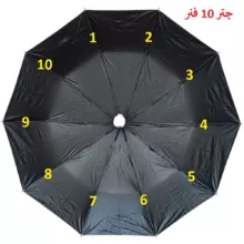 چتر 10 پره مدل دسته آینه ای قطر 116 سانتیمتر