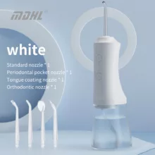 دستگاه شست و شوی دهان و دندان شارژی ام دی اچ ال مدل MD-9819 به همراه 4 سری