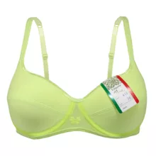 سوتین زنانه ونا مدل Flower کد 410Vn رنگ سبز