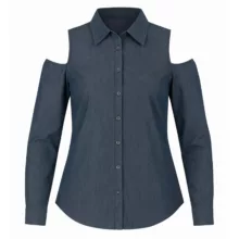 شومیز آستین بلند یقه برگردان زنانه کد 1125