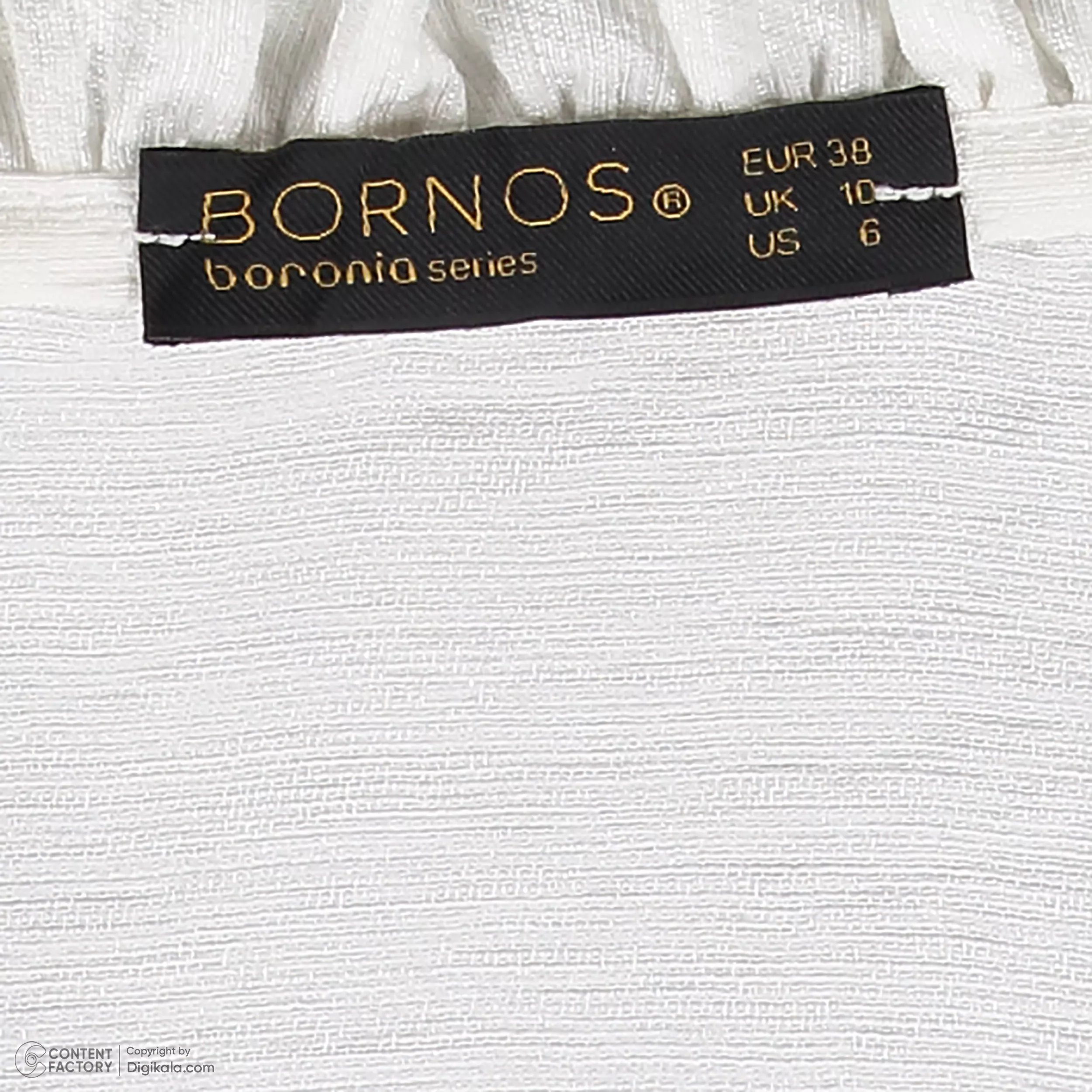 بلوز آستین بلند زنانه برنس مدل 2432 رنگ سفید