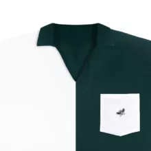 بلوز آستین سه ربع زنانه مدل پروانه ای رنگ سفید سبز