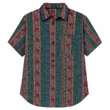 شومیز آستین کوتاه یقه برگردان زنانه کد 28201