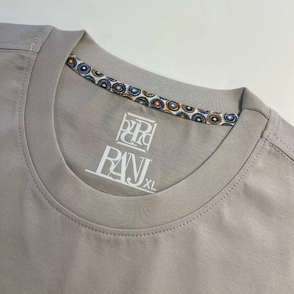 تی شرت آستین کوتاه مردانه رانژ مدل ساده 23RA05 - 413 رنگ کرم