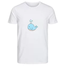 تی‌شرت آستین کوتاه زنانه مدل نهنگ مادر رنگ سفید