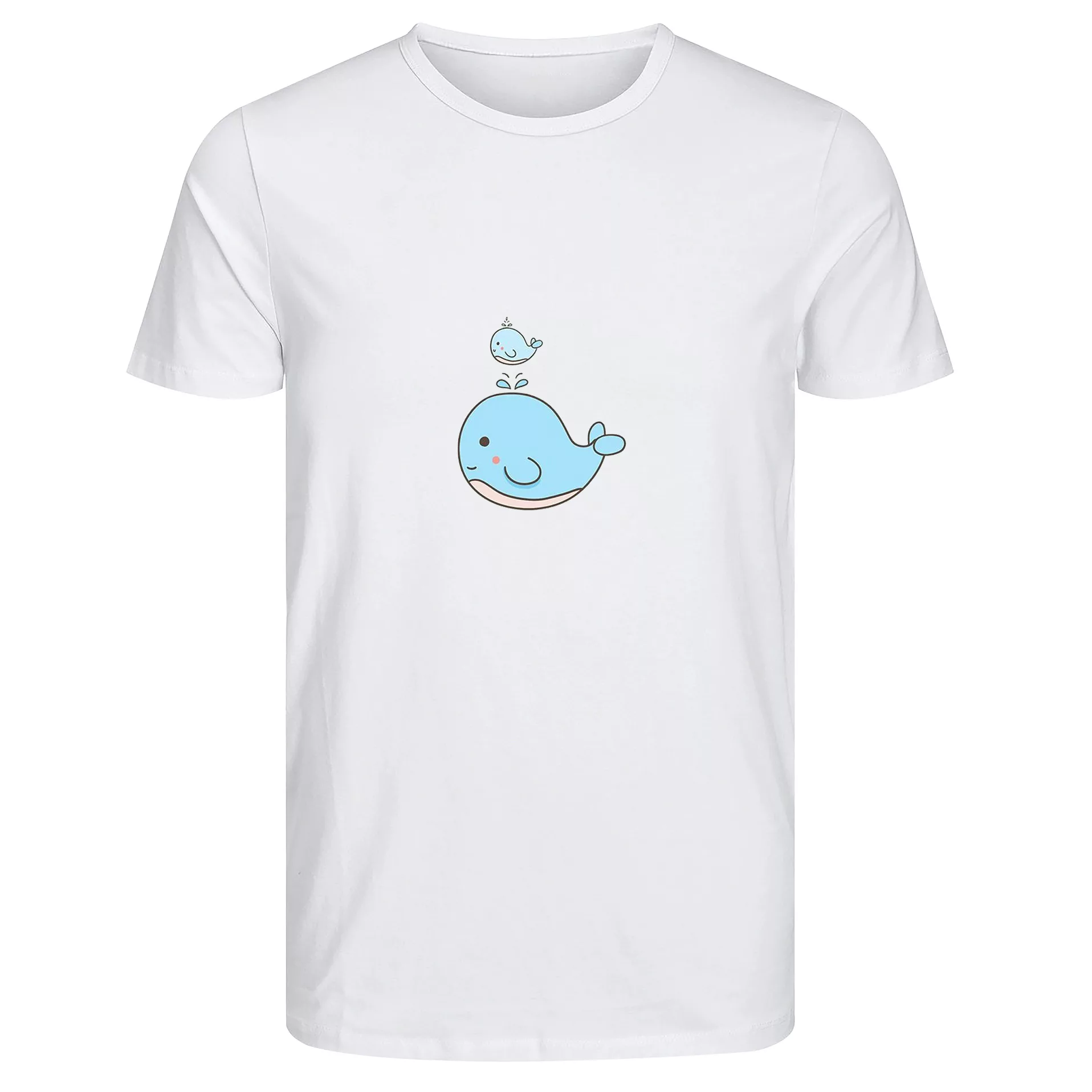 تی‌شرت آستین کوتاه زنانه مدل نهنگ مادر رنگ سفید