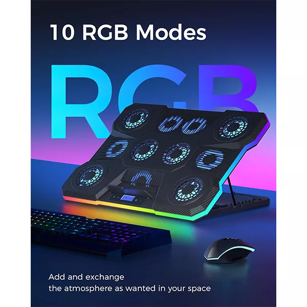 پایه خنک کننده لپ تاپ مدل RGB-A21
